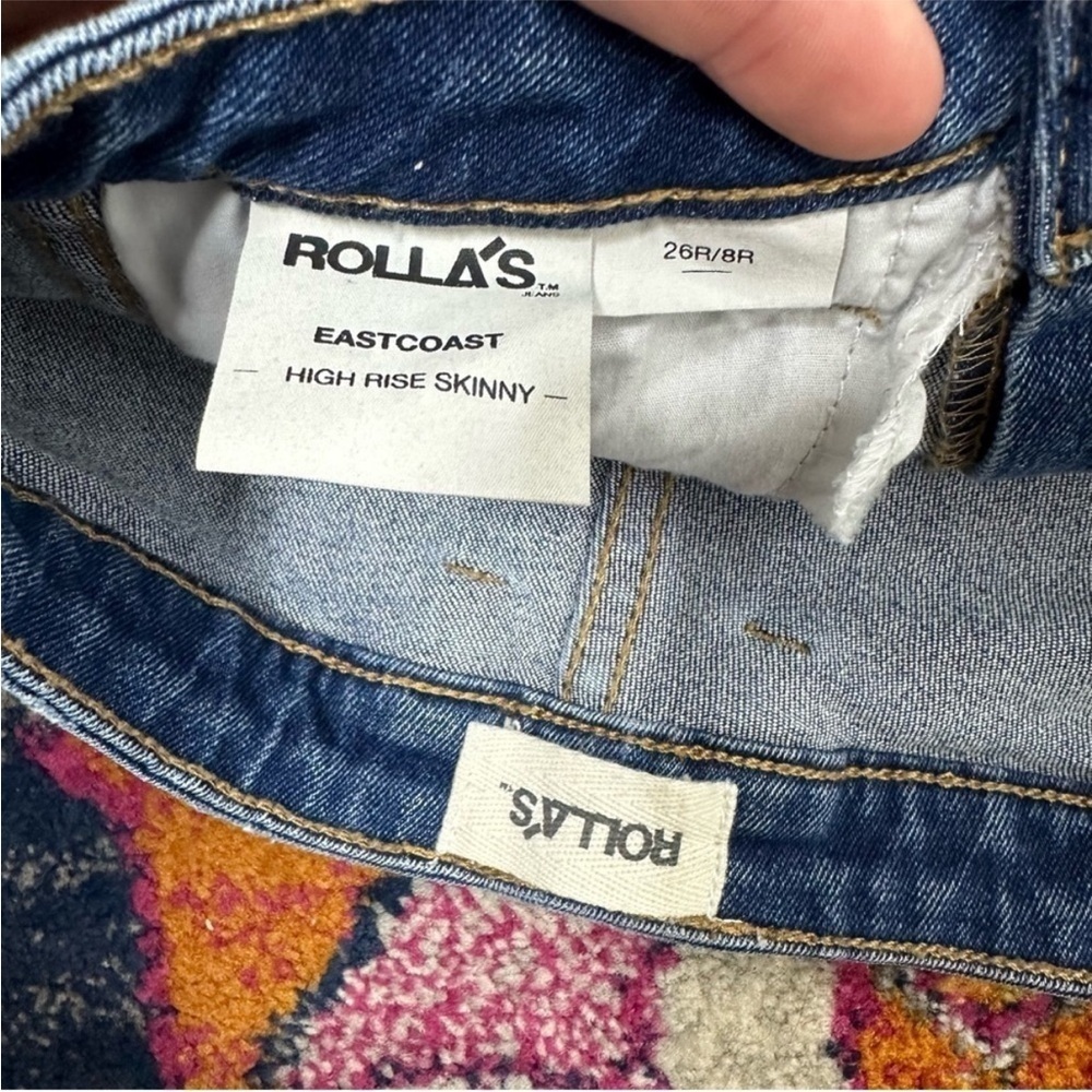 ROLLA'S Eastcoast High Rise Skinny Distressed sz 26 - Picture 8 of 8